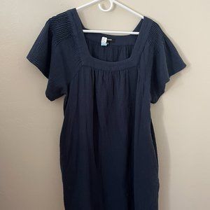 Madewell Dark Blue Boxy Mini Dress - Size M